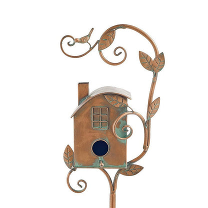 Vibrant Garden Bird Feeder Stakes