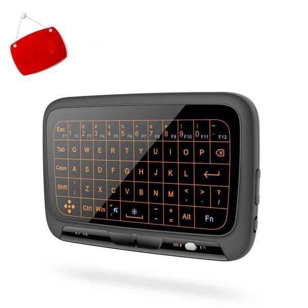 Compact LED Wireless Mini Keyboard with Touchpad - Luxicro