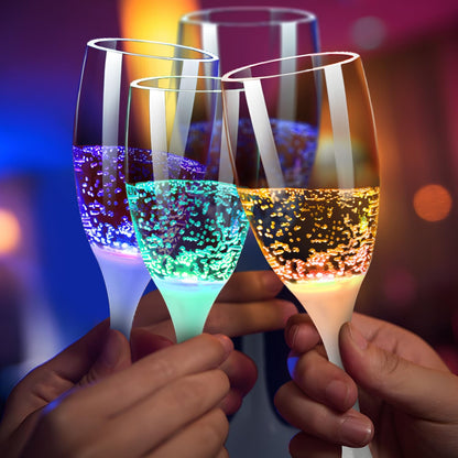 Vibrant LED Glow Wine Glasses