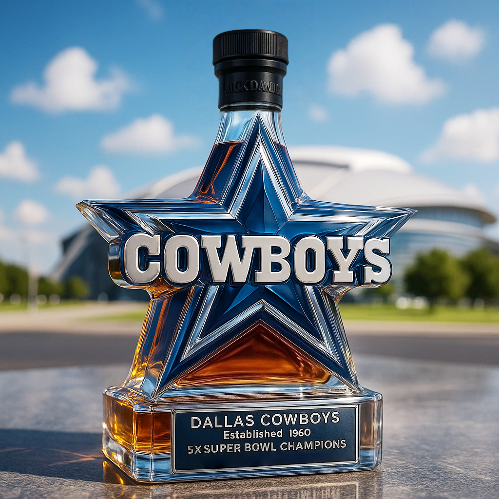 Official NFL Cowboys Liquor Decanter