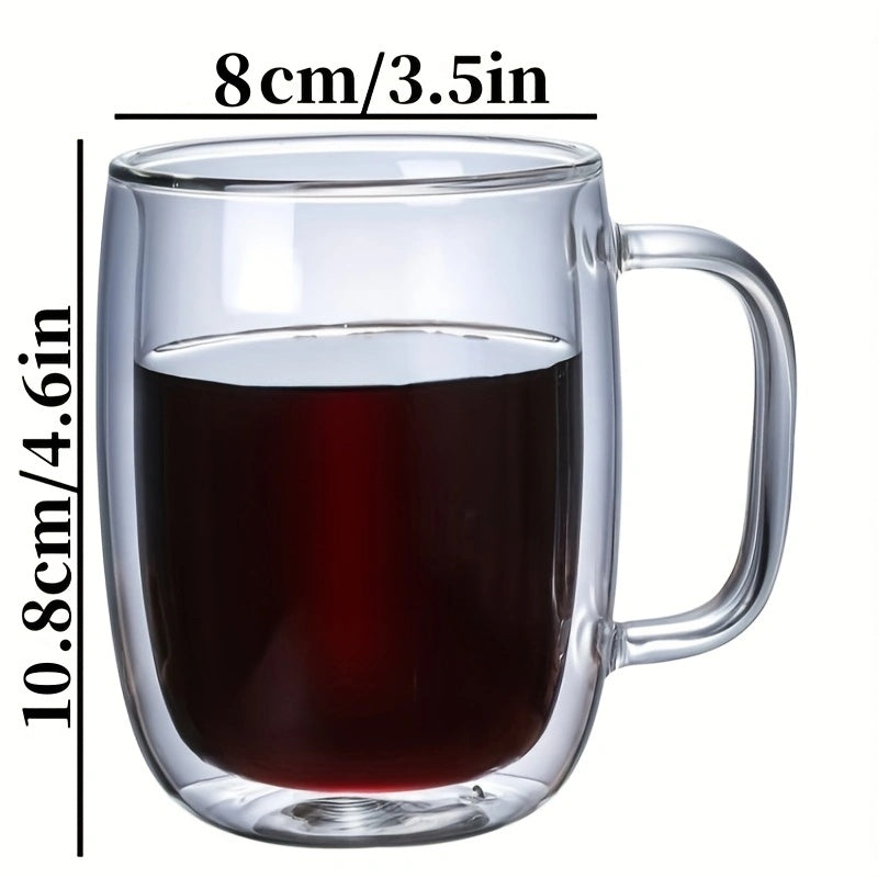 Insulated Double Wall Glass Coffee Mug
