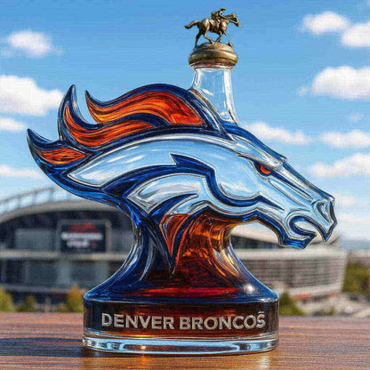 Broncos NFL Team Whiskey Decanter