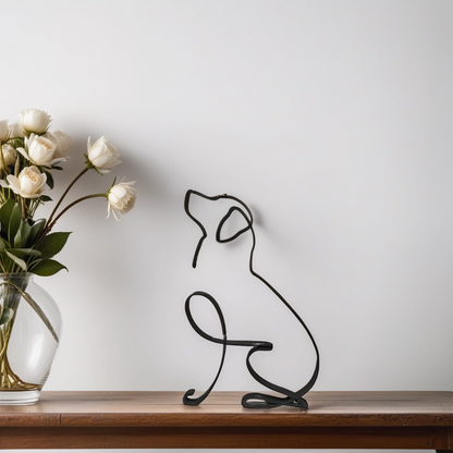 Stylish Dog Figurine Decorative Art Statue
