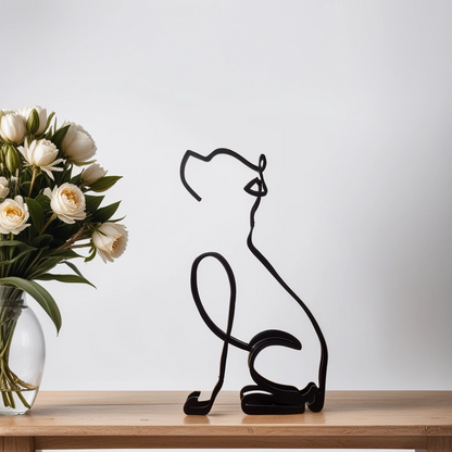 Stylish Dog Figurine Decorative Art Statue