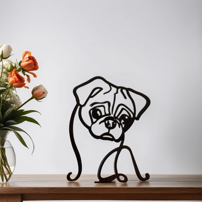 Stylish Dog Figurine Decorative Art Statue