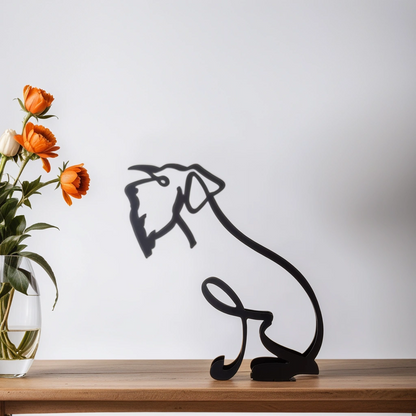 Stylish Dog Figurine Decorative Art Statue