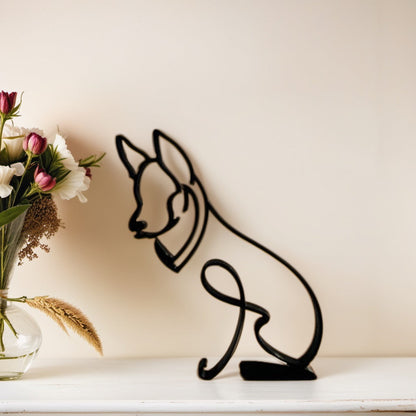 Stylish Dog Figurine Decorative Art Statue