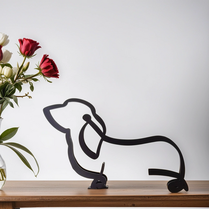 Stylish Dog Figurine Decorative Art Statue