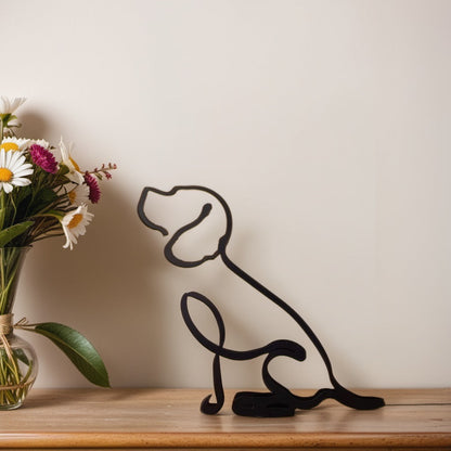 Stylish Dog Figurine Decorative Art Statue