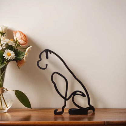 Stylish Dog Figurine Decorative Art Statue