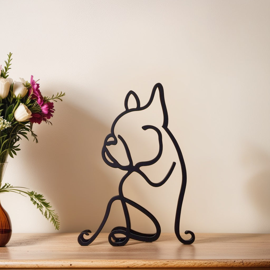 Stylish Dog Figurine Decorative Art Statue
