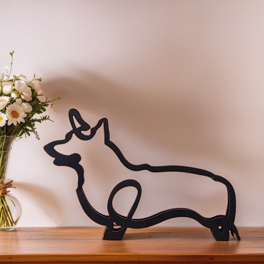 Stylish Dog Figurine Decorative Art Statue