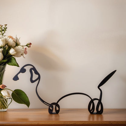 Stylish Dog Figurine Decorative Art Statue