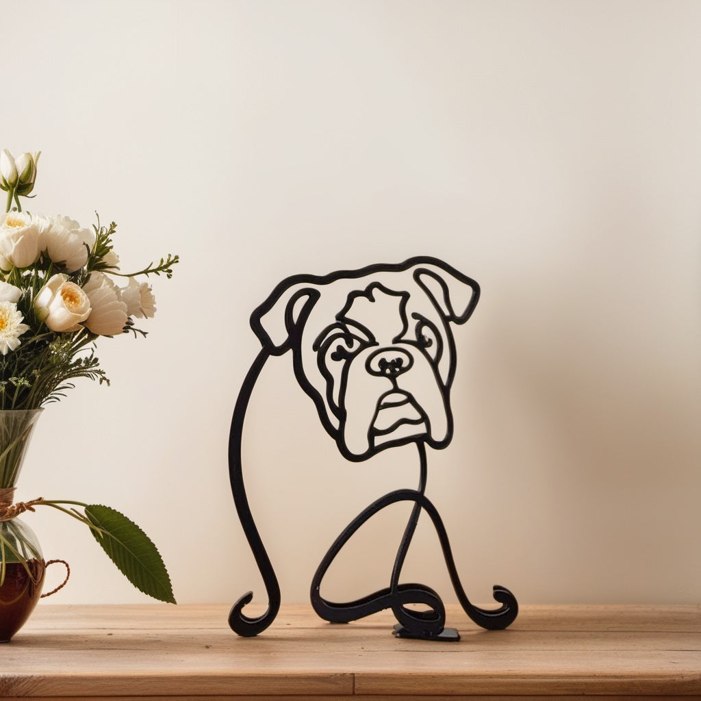Stylish Dog Figurine Decorative Art Statue