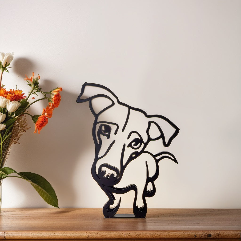 Stylish Dog Figurine Decorative Art Statue