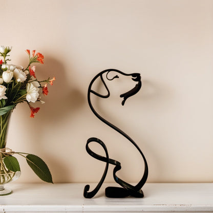 Stylish Dog Figurine Decorative Art Statue