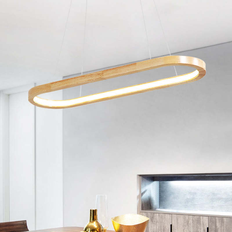 Rustic Wooden Metal Pendant Lamp