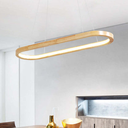 Rustic Wooden Metal Pendant Lamp