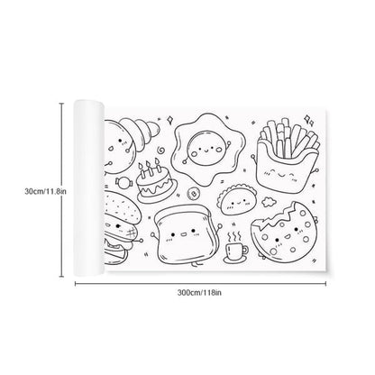 Big Creative Children's Drawing Paper Roll