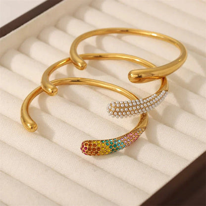 Stylish Silver Cuff Bangle Bracelets