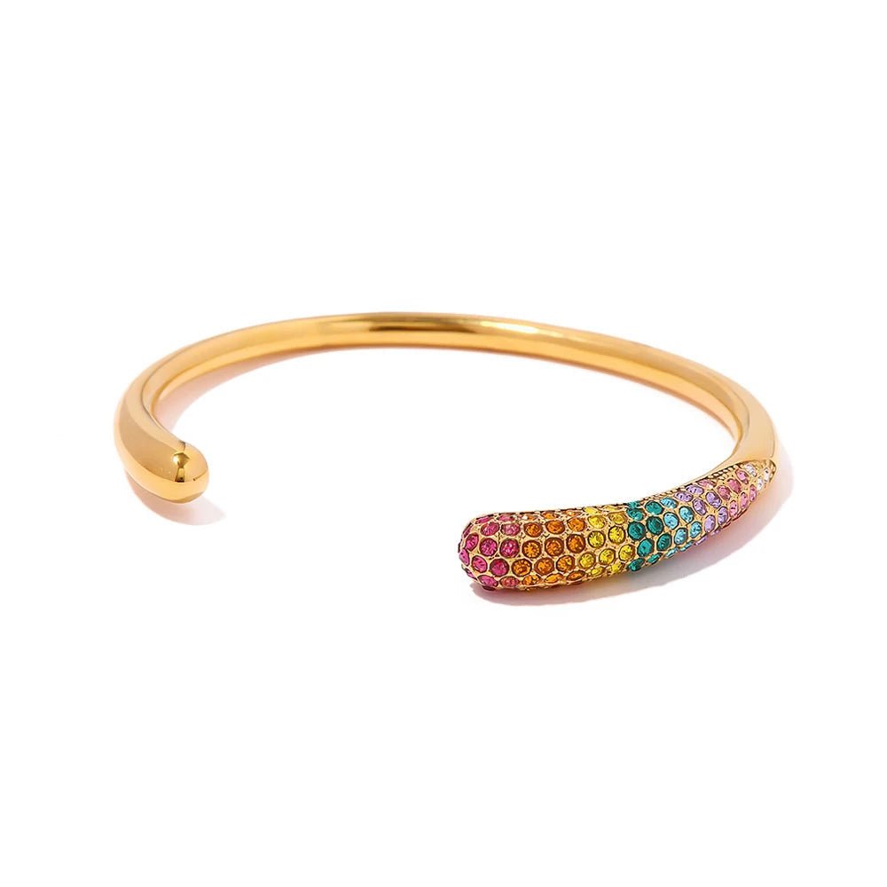 Stylish Silver Cuff Bangle Bracelets - Luxicro