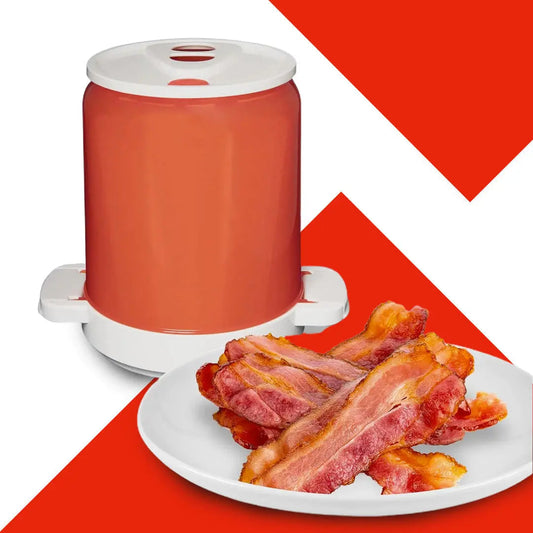 Convenient Microwave Bacon Cooker with Splash Shield - Luxicro