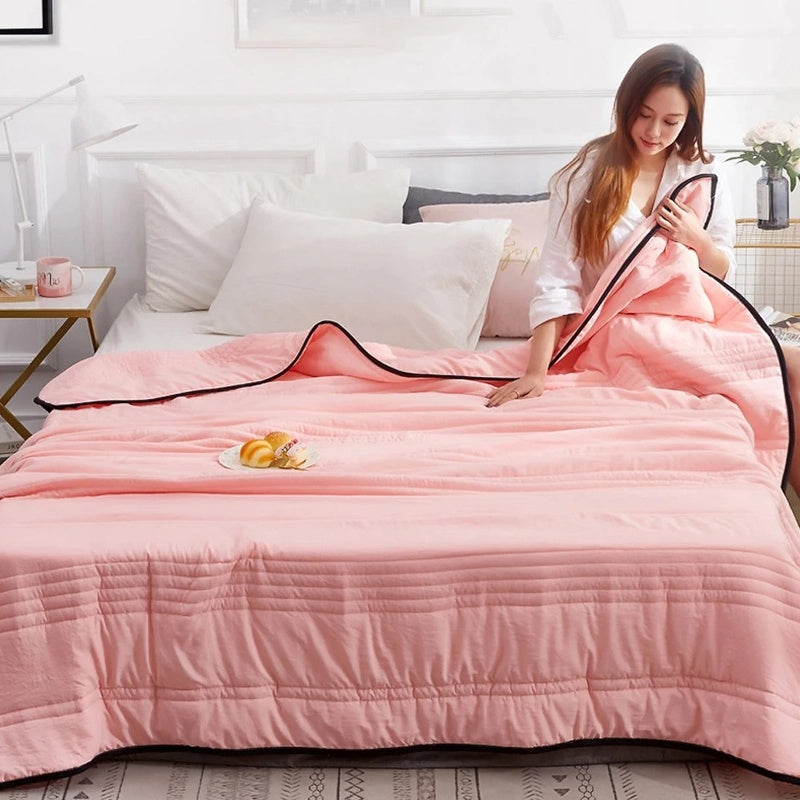 Cooling Lightweight Summer Blanket Throw