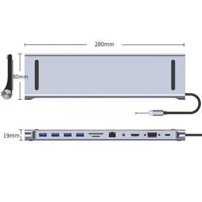 Portable USB-C Hub Multi Port Adapter Station