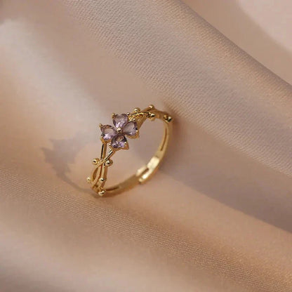 Vibrant Bloom Adjustable Fashion Ring
