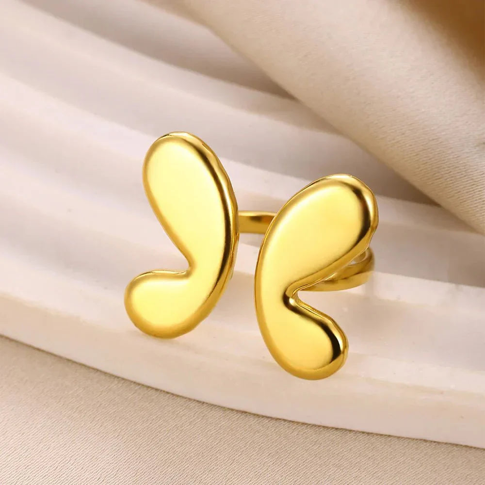 Vibrant Adjustable Butterfly Statement Ring - Luxicro