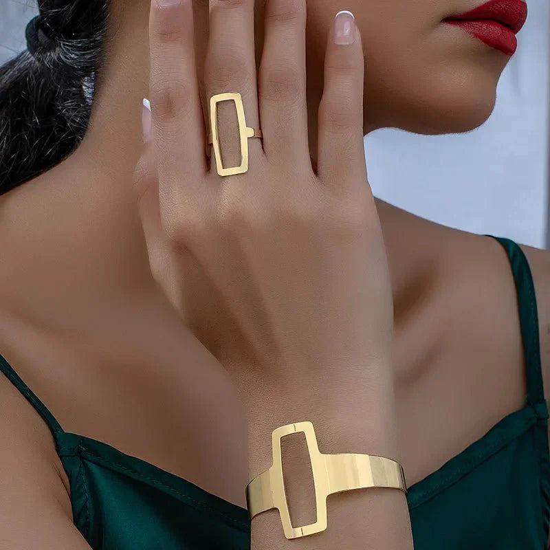 Trendy Gemstone Jewelry Set