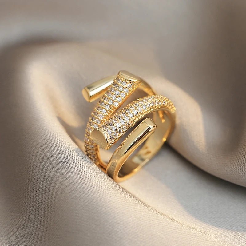Classic Pave Diamond Solitaire Ring - Luxicro