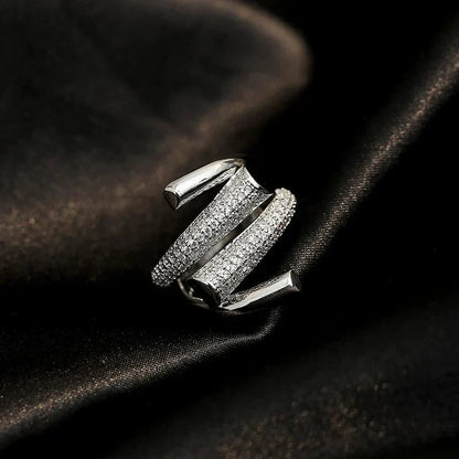 Classic Pave Diamond Solitaire Ring