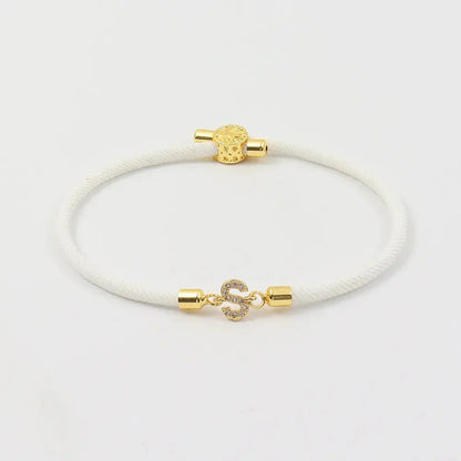 Engraved Monogrammed Name Charm Bracelets