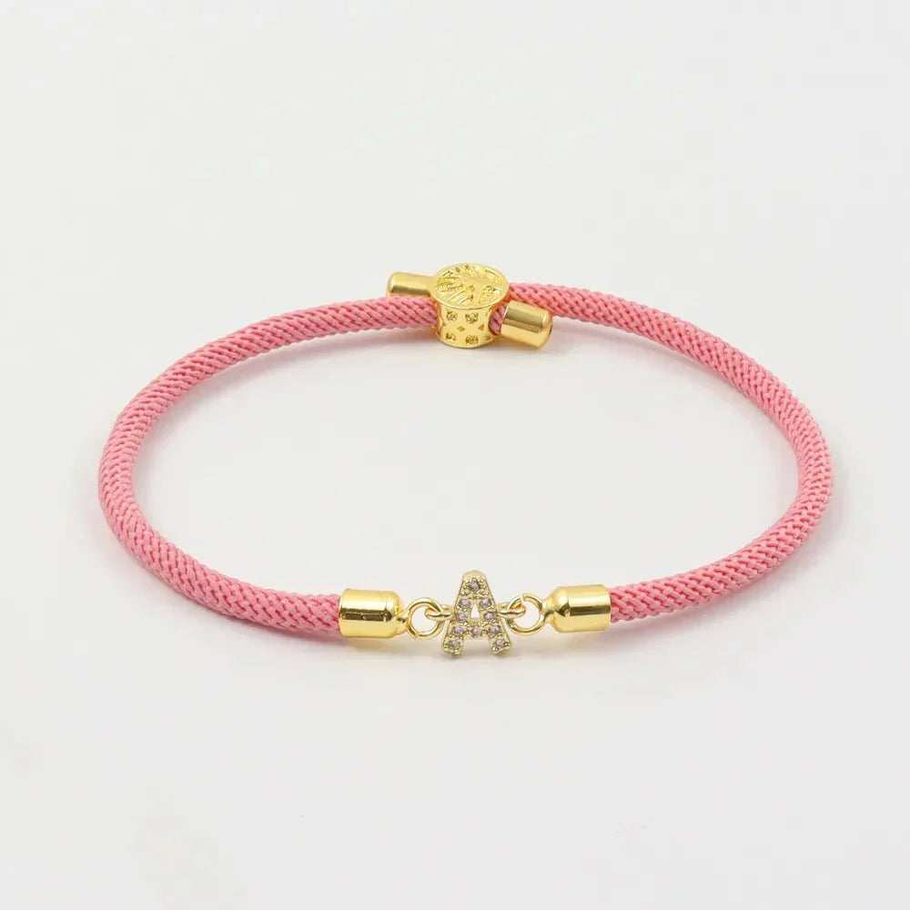 Custom Initial Letter Chain Bracelets