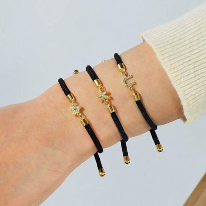 Custom Initial Letter Chain Bracelets