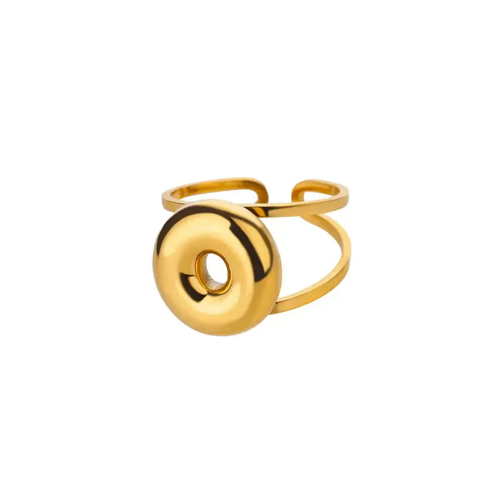 Custom Initial Open Ring Adjustable Fit