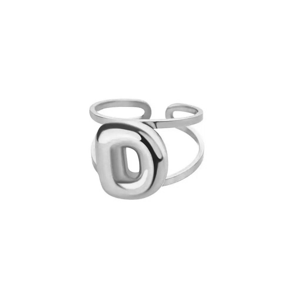 Custom Initial Open Ring Adjustable Fit