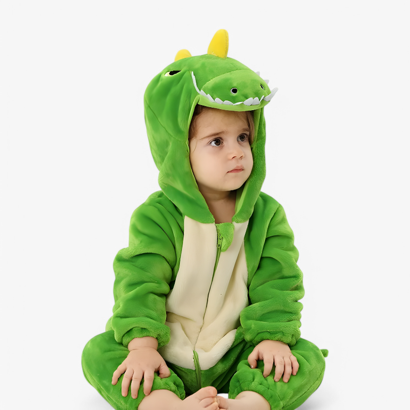 Adorable Animal Onesie with Ears and Tail