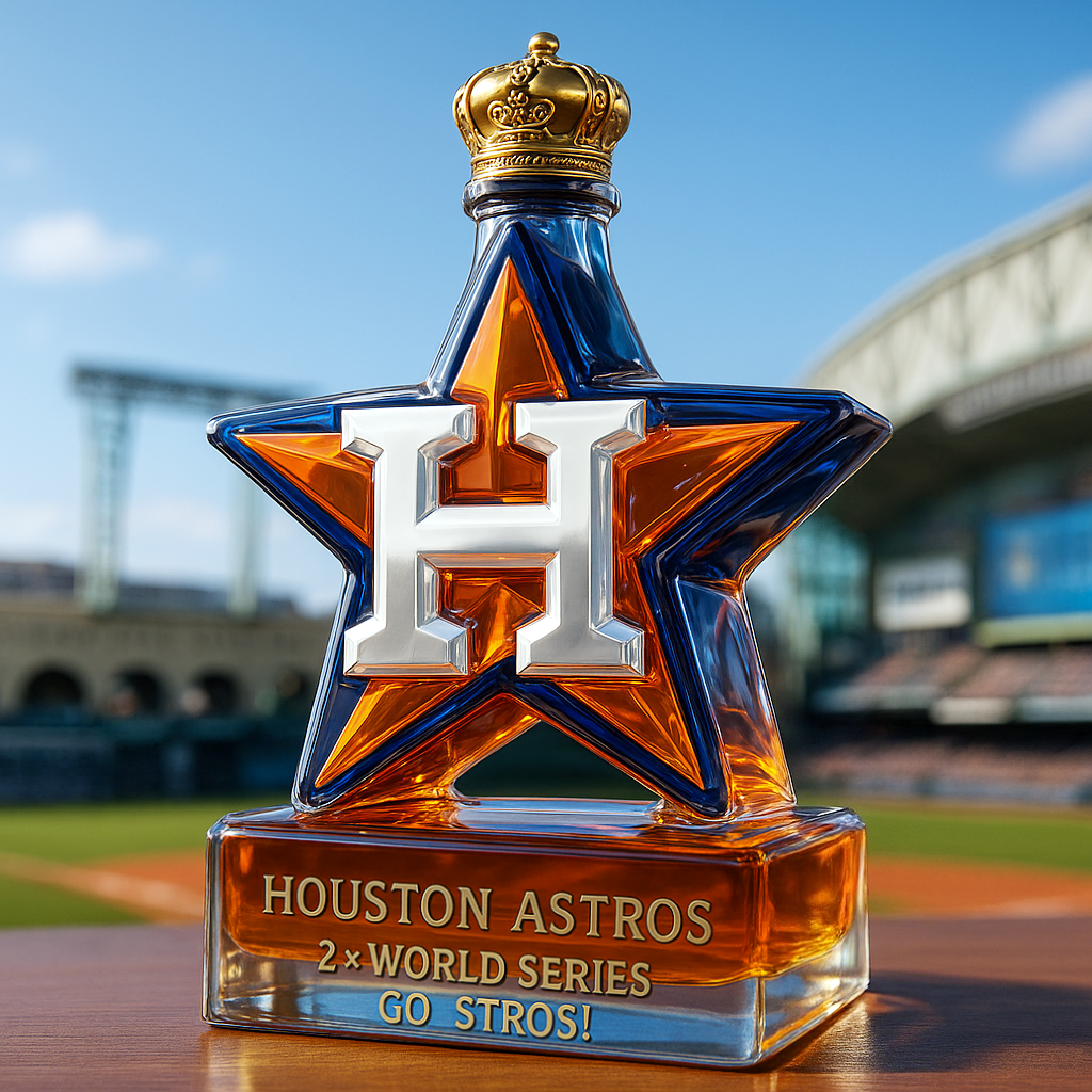 Authentic Astros Team Liquor Decanter - Luxicro