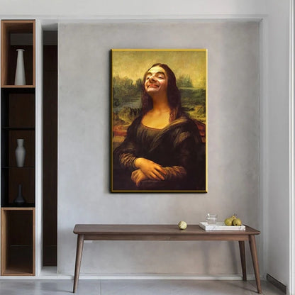Funny Mona Lisa Wall Art Poster
