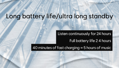 Cordless Earbuds with Noise Reduction and Long Life Battery