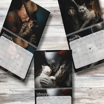 Cute Cat Monthly Wall Planner