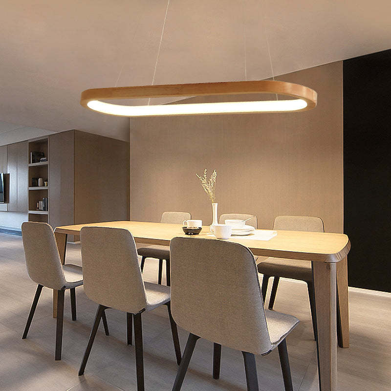 Rustic Wooden Metal Pendant Lamp