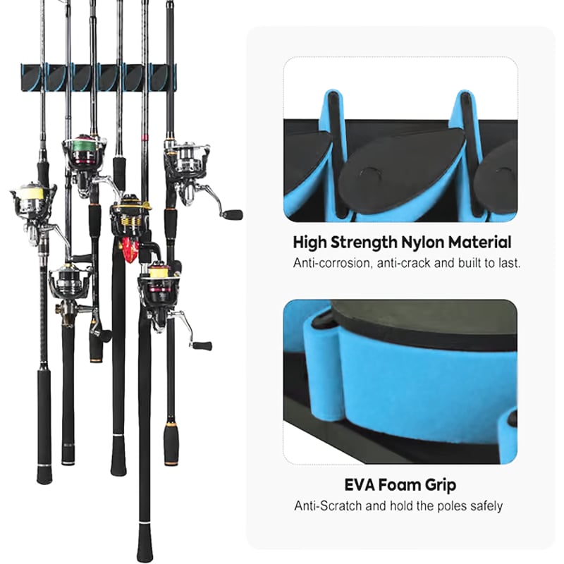 Fishing Gear Wall Mount Holder