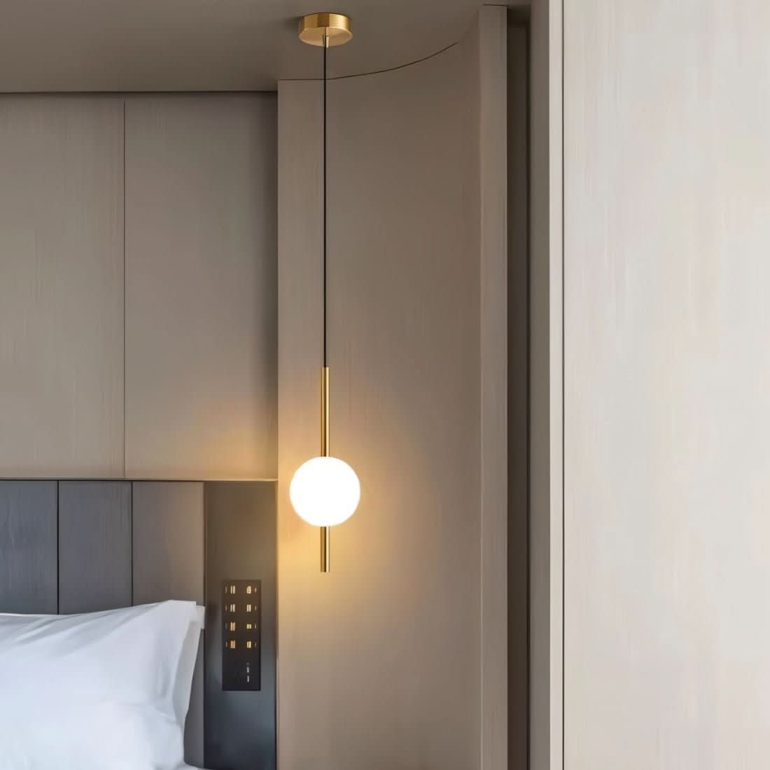 Elegant Glass Pendant LED Hanging Light