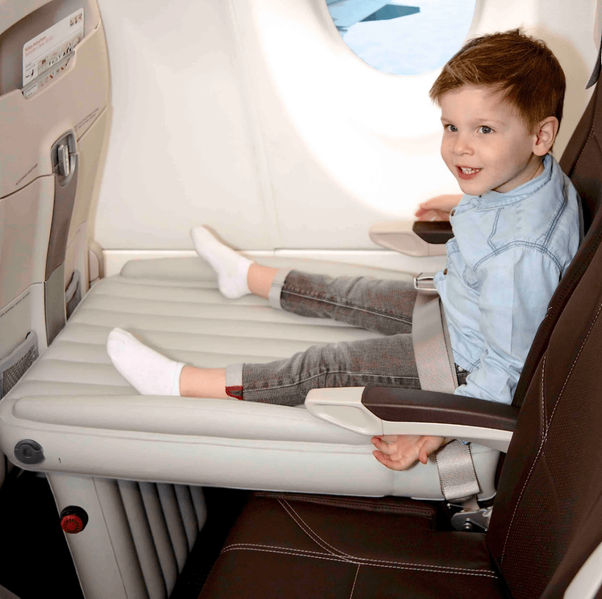 Portable Kids Airplane Bed – Inflatable Travel Mattress - Luxicro