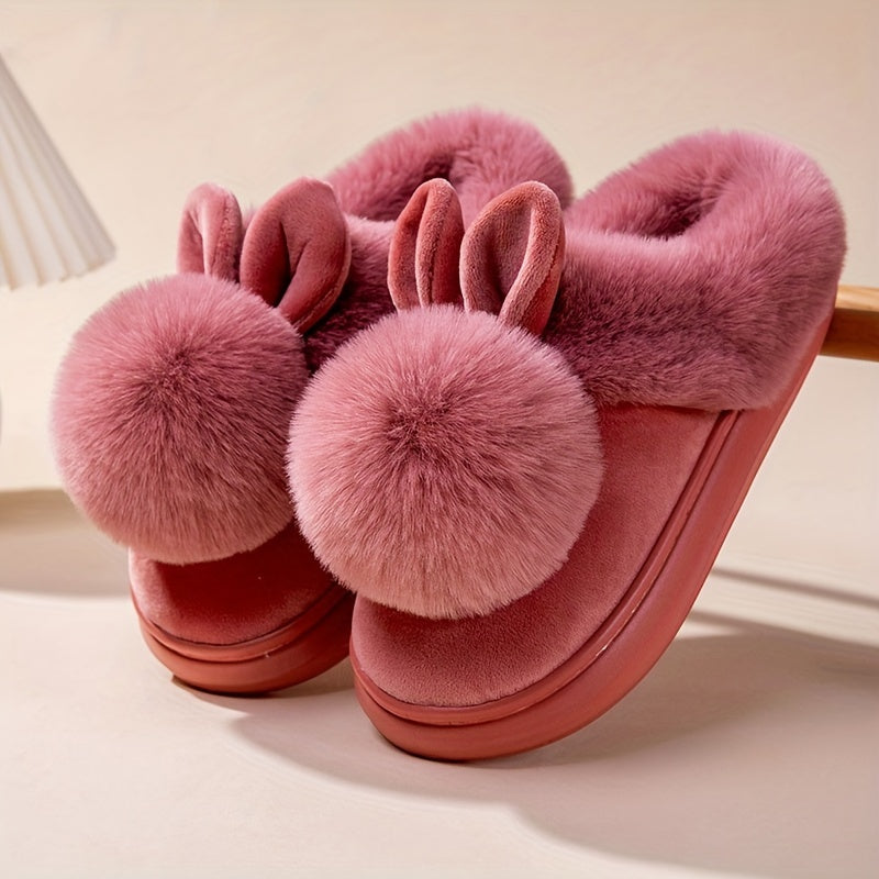 Cute Bunny Fuzzy Slippers