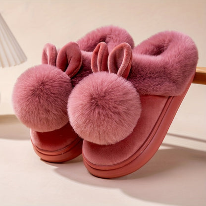 Cute Bunny Fuzzy Slippers