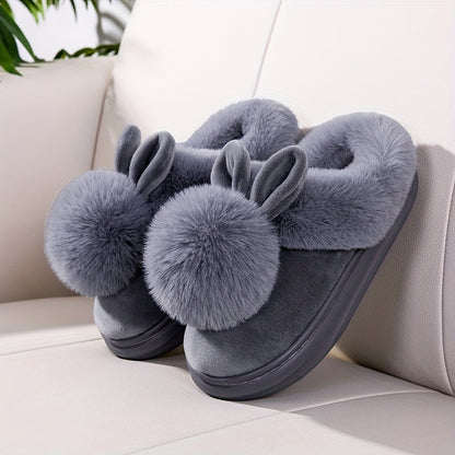 Cute Bunny Fuzzy Slippers